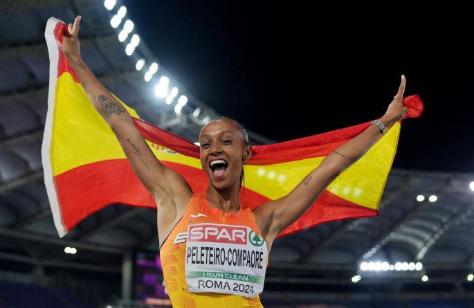 Ana Peleteiro, oro del salto triplo,