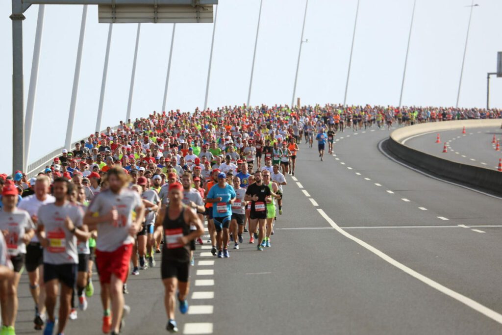Lo start della Lisbona Half Marathon.