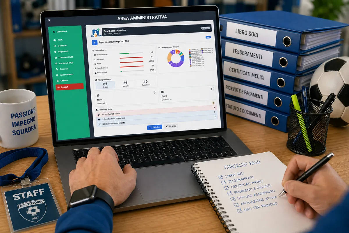 cluBase.it è la web app per la società di atletica.